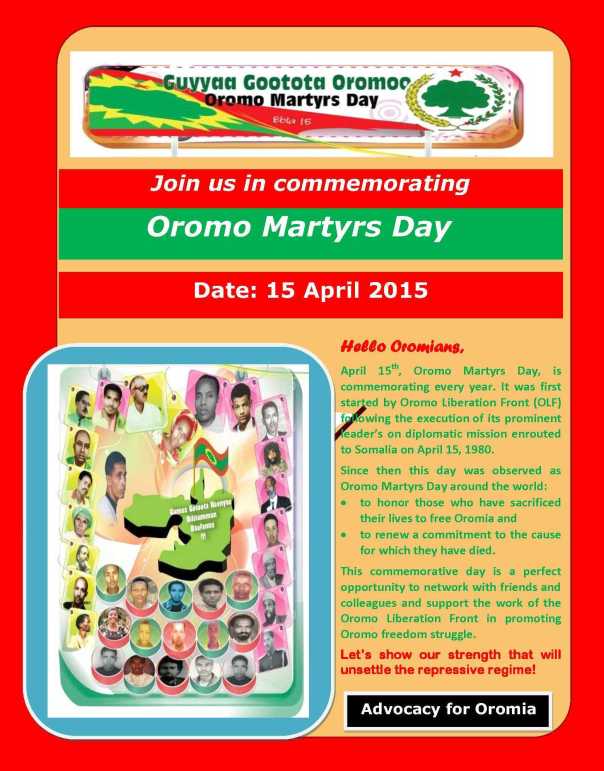 Flyer Guyyaa Gootota Oromoo